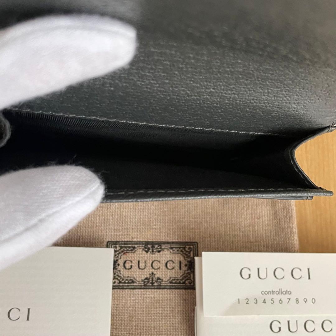 GUCCI グッチ　マーモント　オフディア　カードケース　名刺入れ　ミニ財布