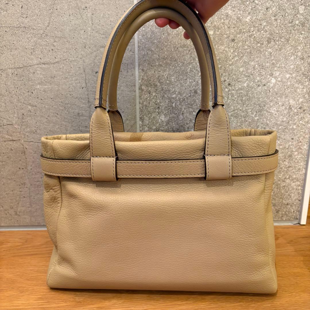 【美品】土屋鞄　クラルテ　ハンディカフェトート　ベージュ