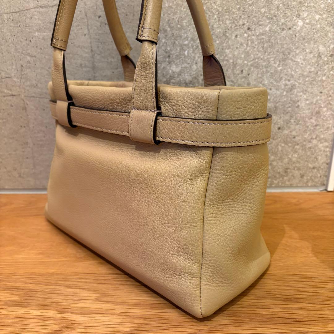 【美品】土屋鞄　クラルテ　ハンディカフェトート　ベージュ