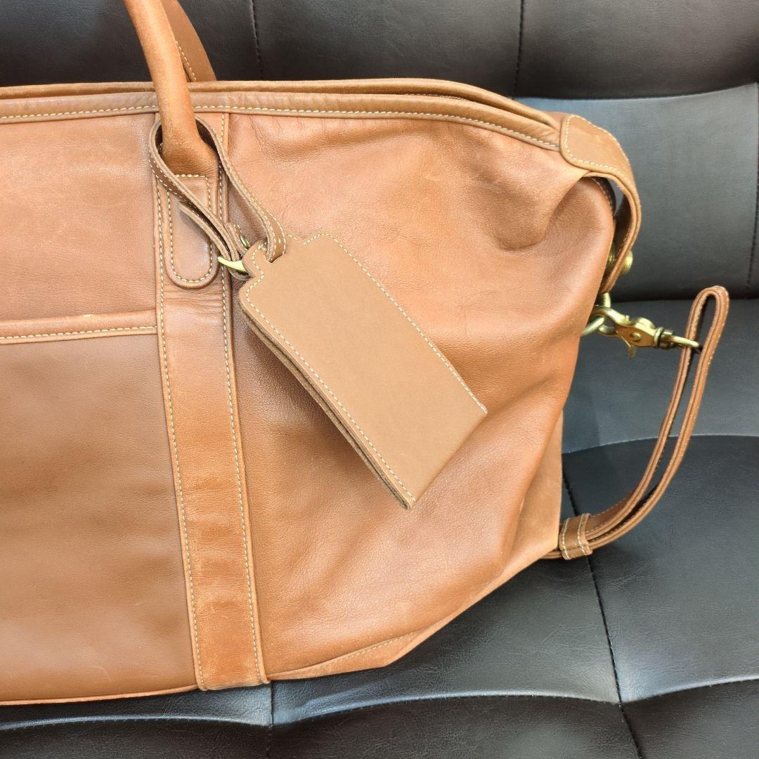 オールドコーチ　ボストンバッグ　レザー　ブラウン　大容量　2way