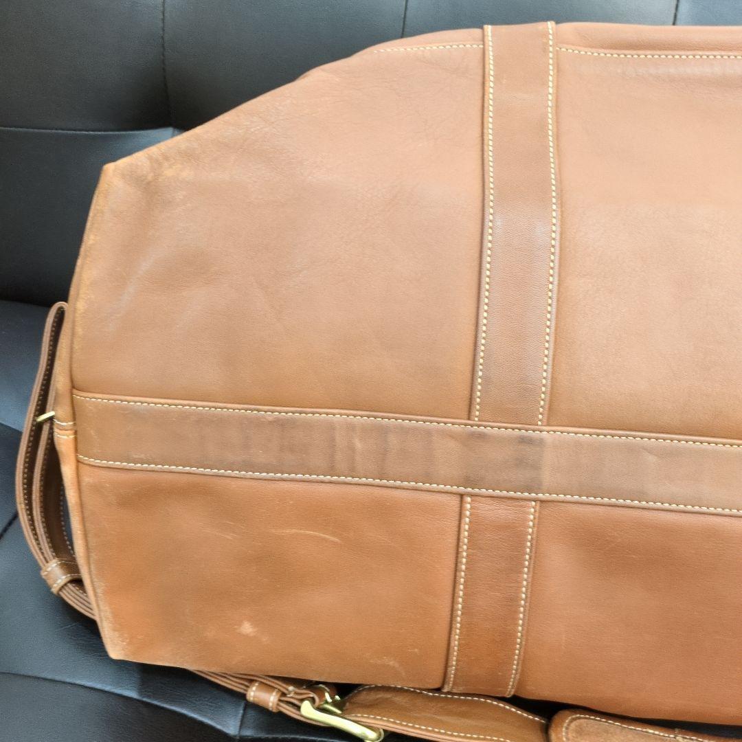 オールドコーチ　ボストンバッグ　レザー　ブラウン　大容量　2way