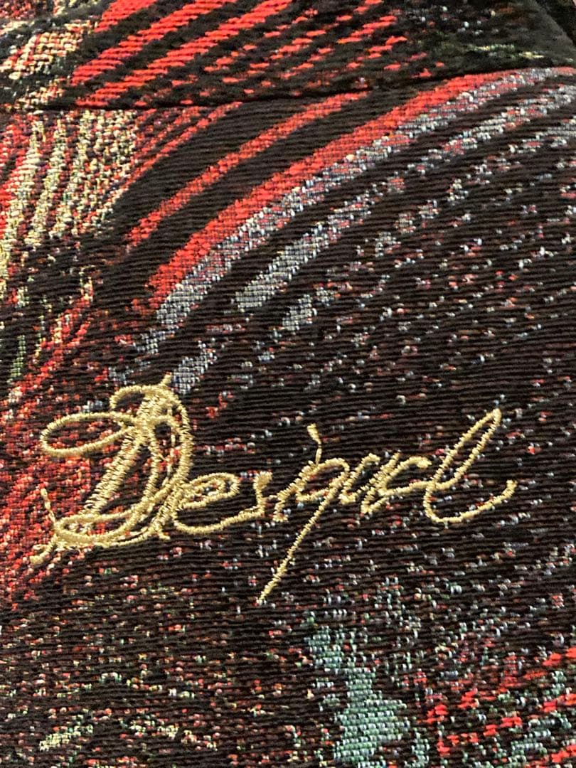 タイムセール14500円未使用desigualジャガード織りダブルコート40Ｌ