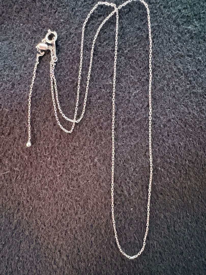 K18WG 18金ホワイトゴールド チェーンネックレス 45cm