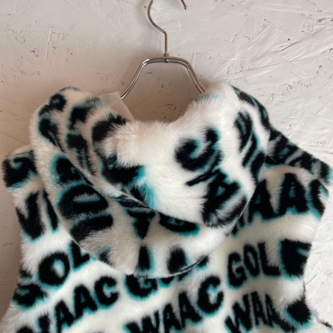 ゴルフウェア【WAAC】エコファーロゴフーディーベスト　ファーベスト　2