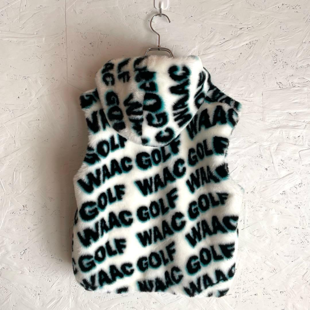 ゴルフウェア【WAAC】エコファーロゴフーディーベスト　ファーベスト　2