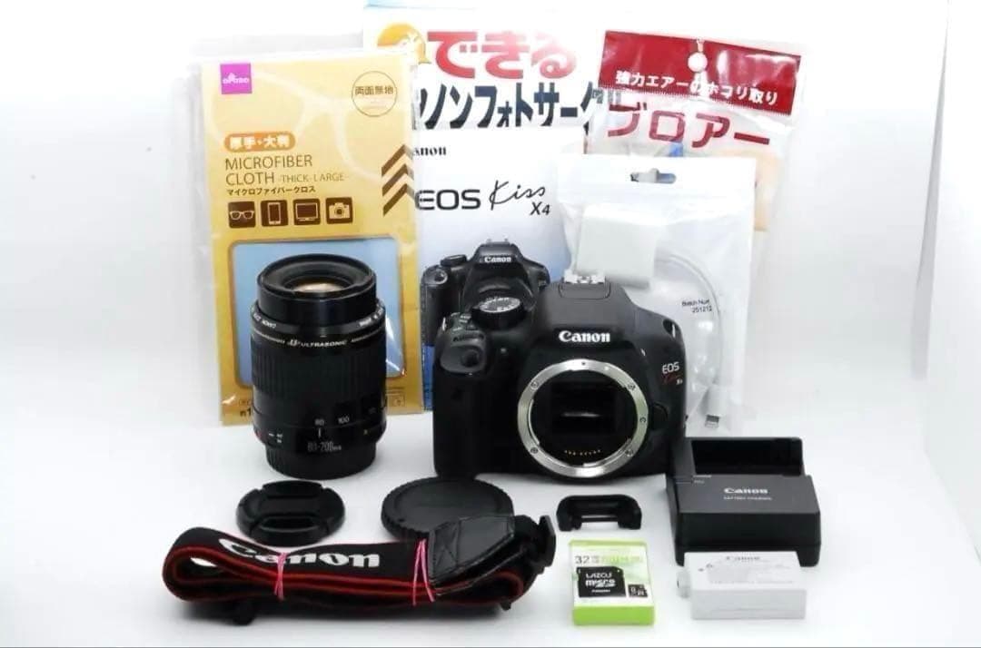 【動作良好】Canon Kiss X4 望遠ズームレンズセット