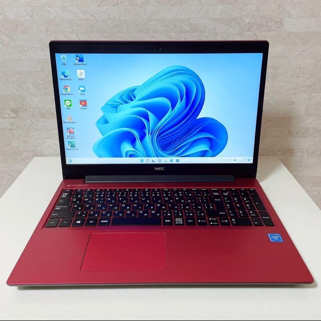 【持ち運び便利】薄型 ノートパソコン NEC 動作快適 事務作業などに