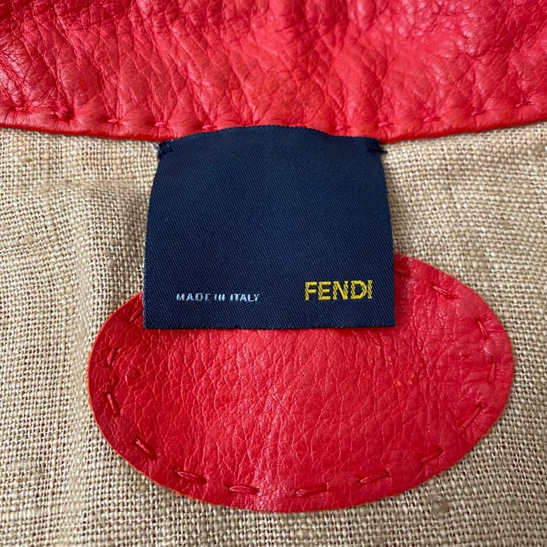 フェンディ レザージャケット 【極美品】 本革 ライダース 銀釦 ボルドー