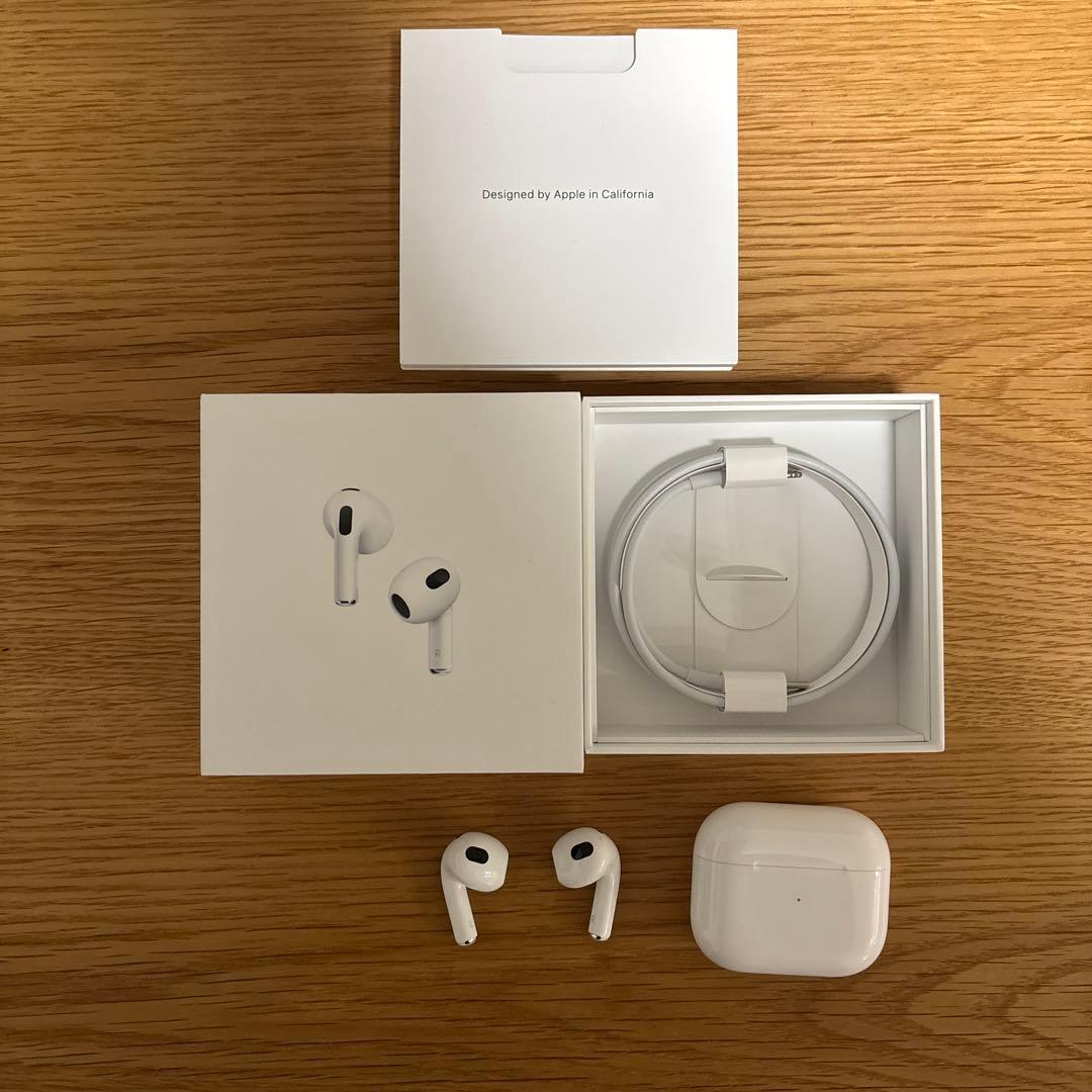 AirPods 第3世代　箱、未使用ケーブル、シリコンケースセット
