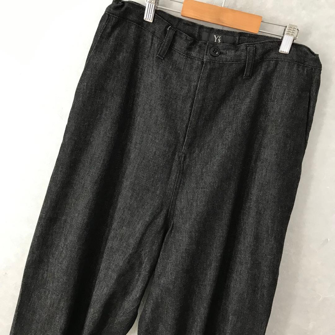 Y`s ヨウジヤマモト デニム サルエルパンツ 美品 ブラックデニム 1
