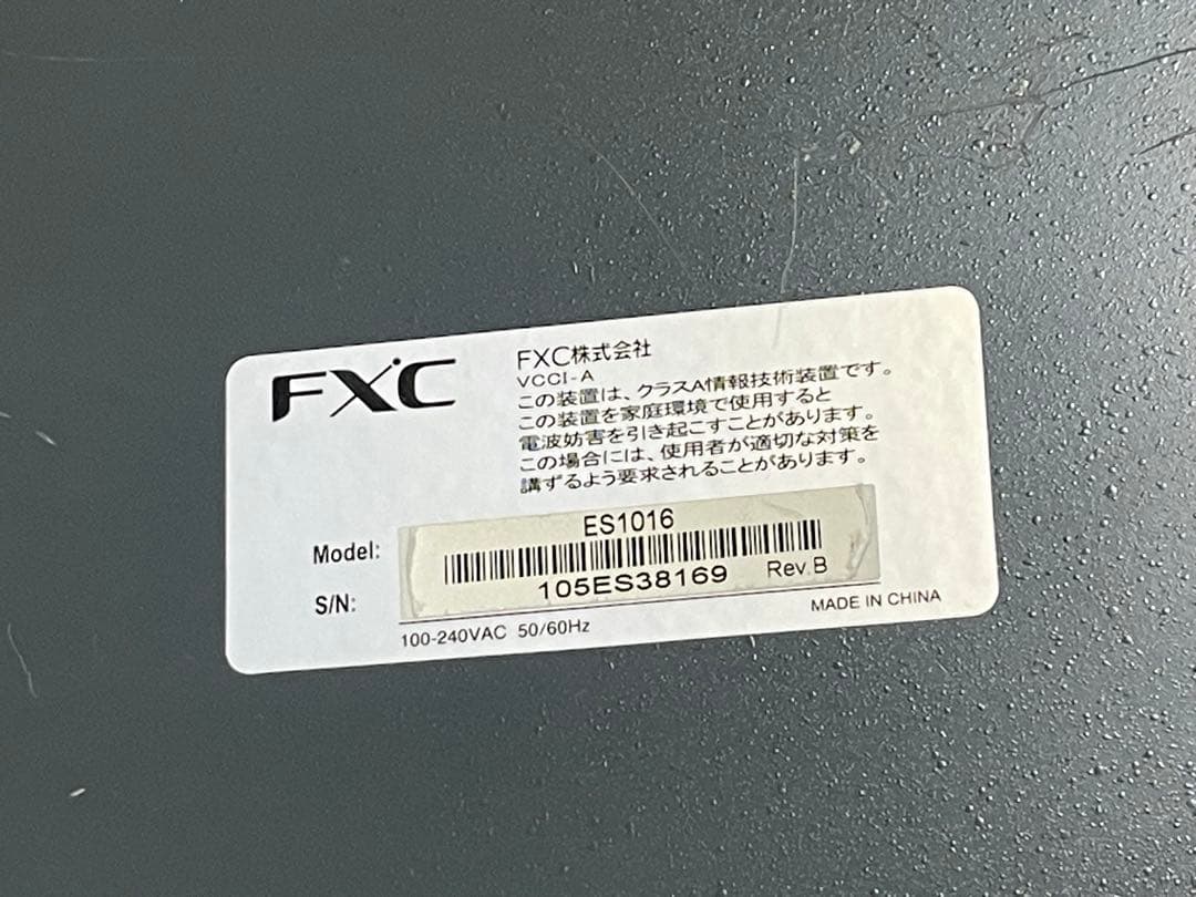 FXC ES1016 16ポートGigaEthernetスイッチ
