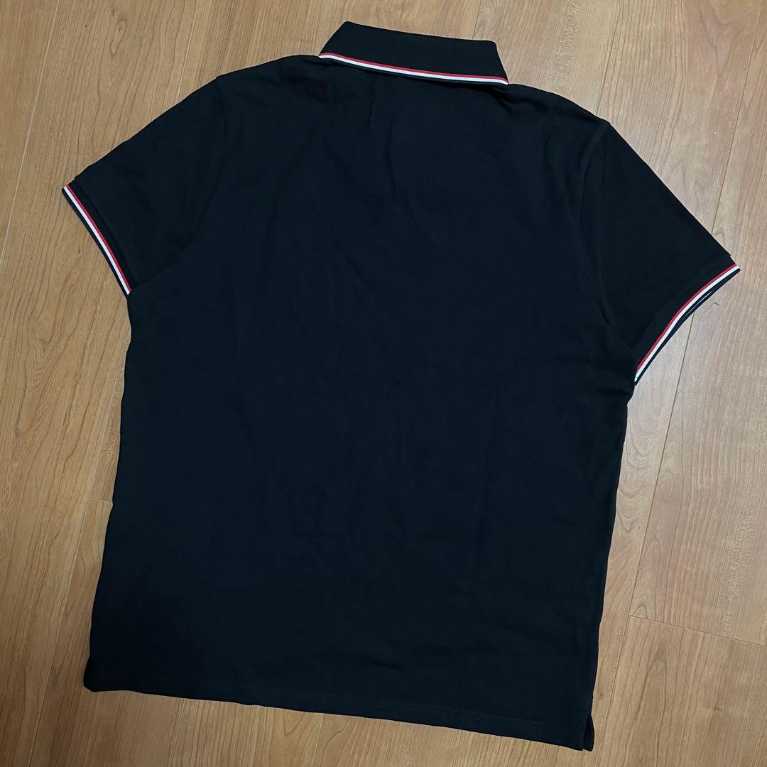 新品タグ付き　MONCLER ポロシャツ　ブラック　XL モンクレール