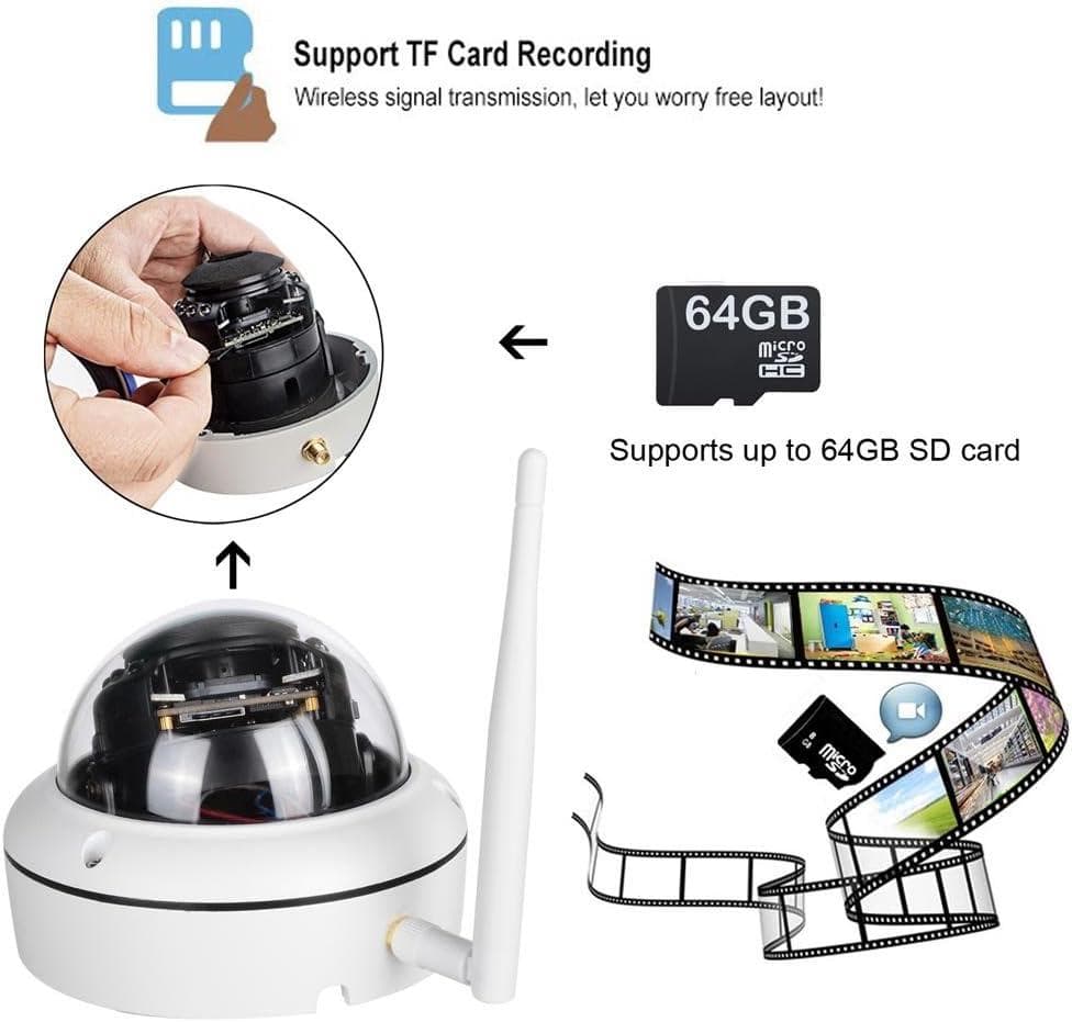 高画質防犯カメラ HD 1080P ワイヤレス