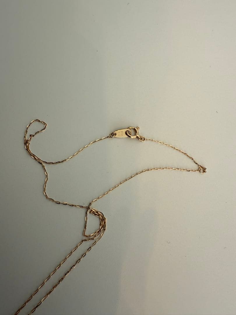 ete K10YG ダイヤモンド ホースシュー ネックレス イエローゴールド