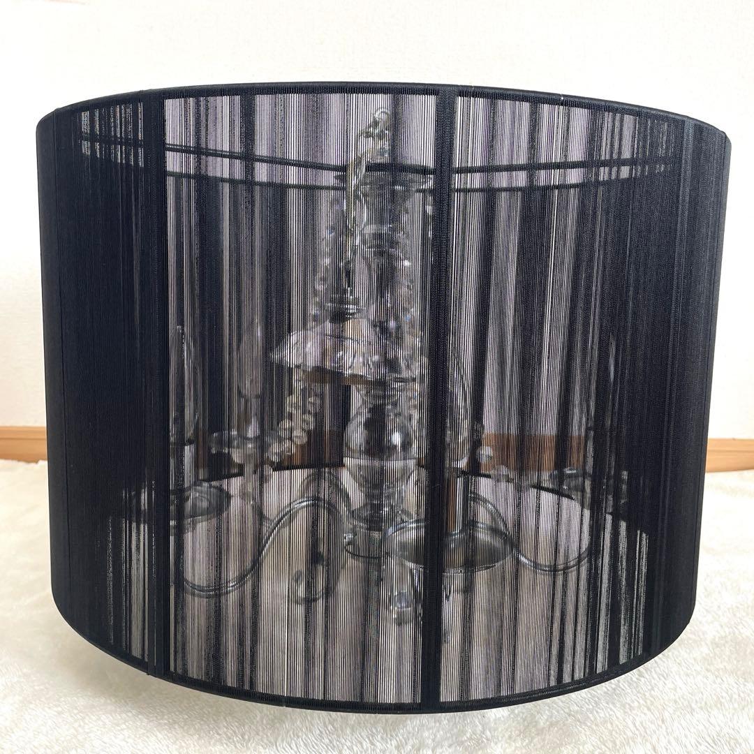 ブラックシェードシャンデリア　 5灯