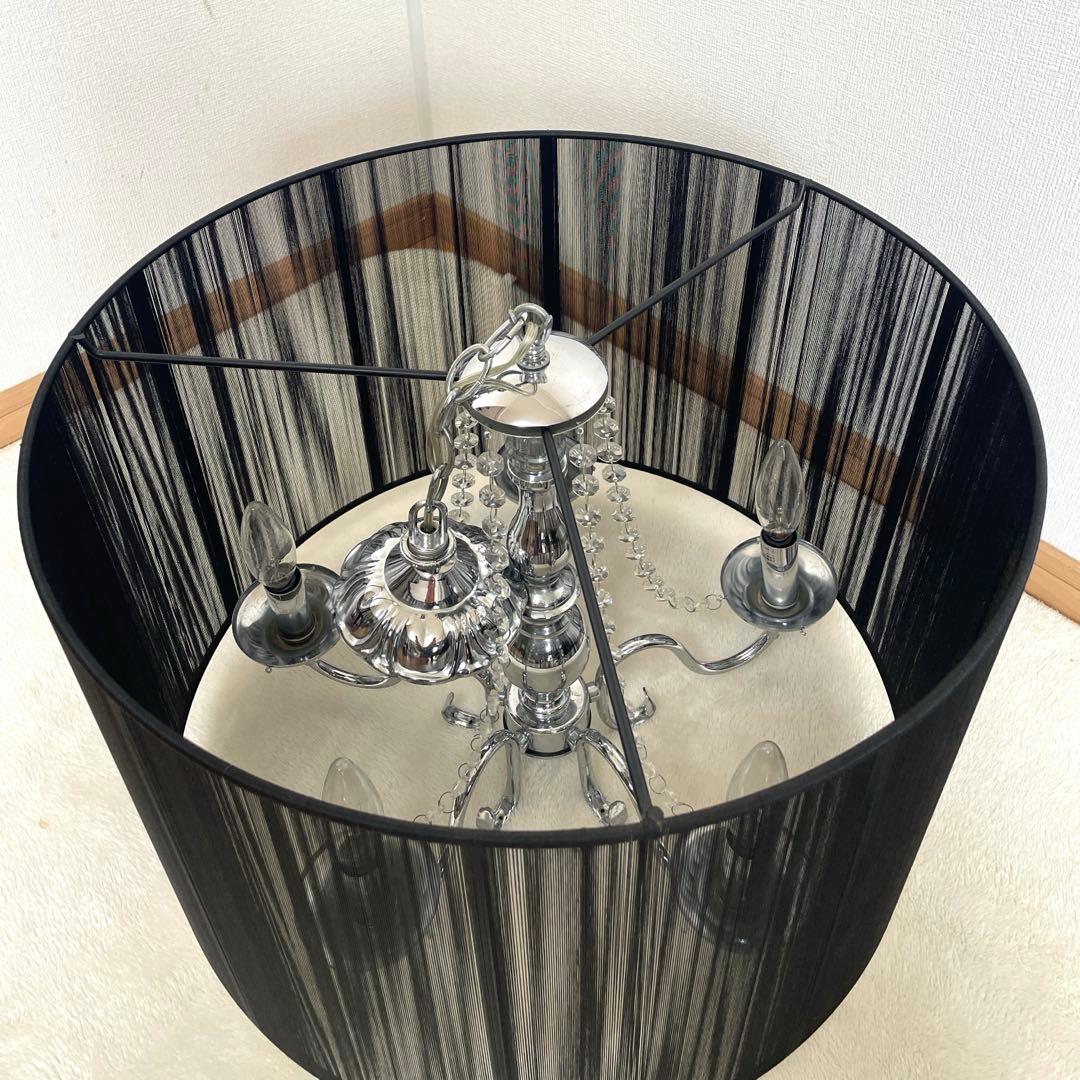 ブラックシェードシャンデリア　 5灯