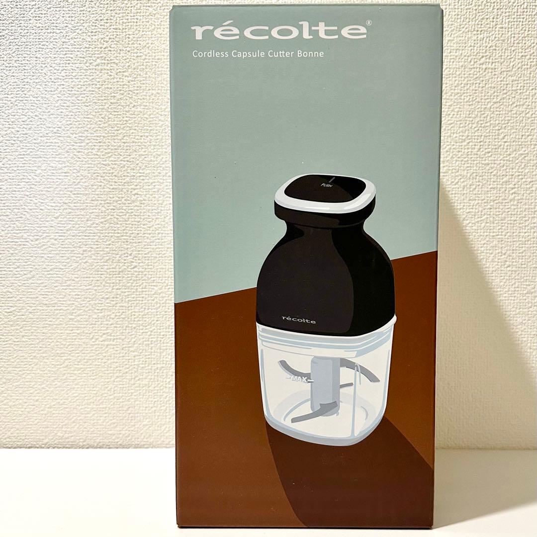 【新品未開封】レコルト RCP-7(BK) コードレスフードプロセッサーブラック