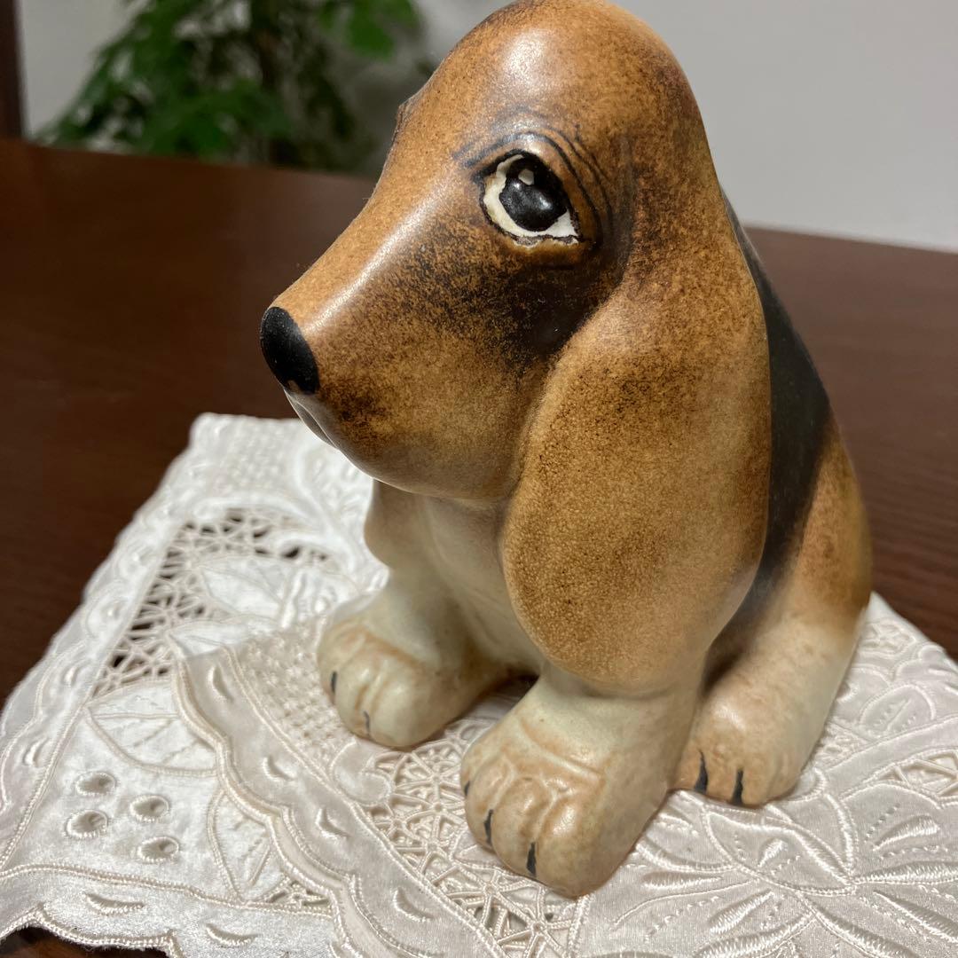 リサラーソン Lisa Larson バセットハウンド 犬 置物