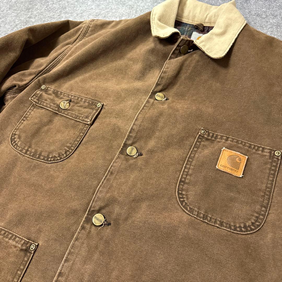 Carhartt ミシガンチョアコート USA製 M ブラウン カーハート