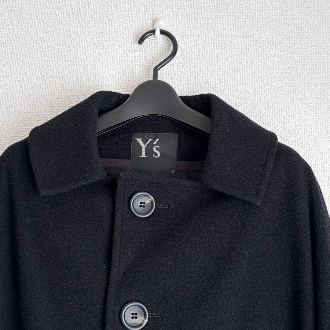Y's ポンチョ風コート　ブラック　サイズ2
