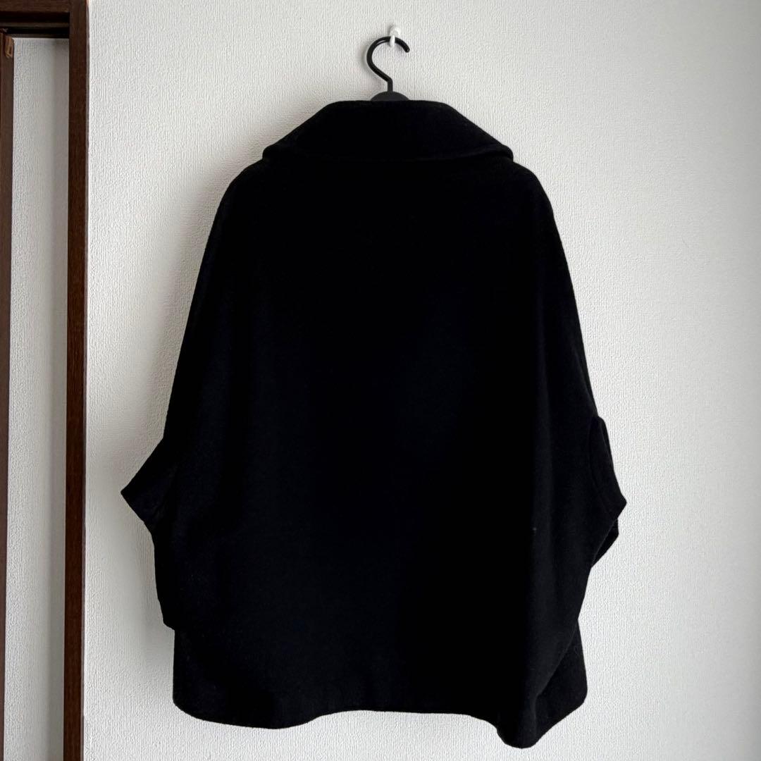 Y's ポンチョ風コート　ブラック　サイズ2