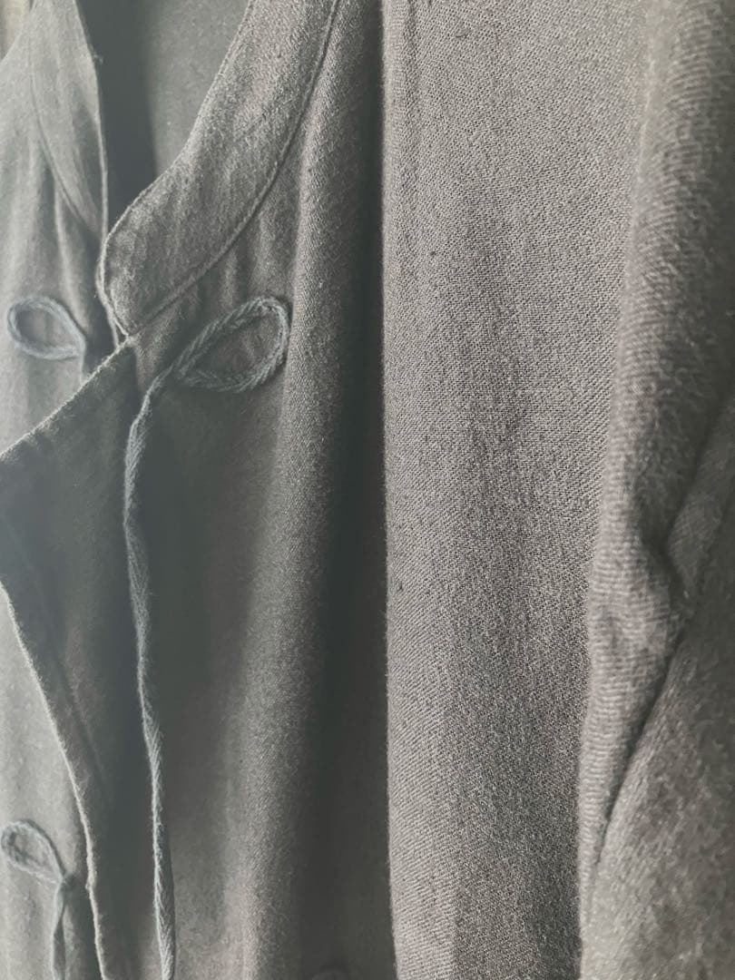 COMOLI コモリ　リネン起毛スタンドカラージャケット　ブラック2