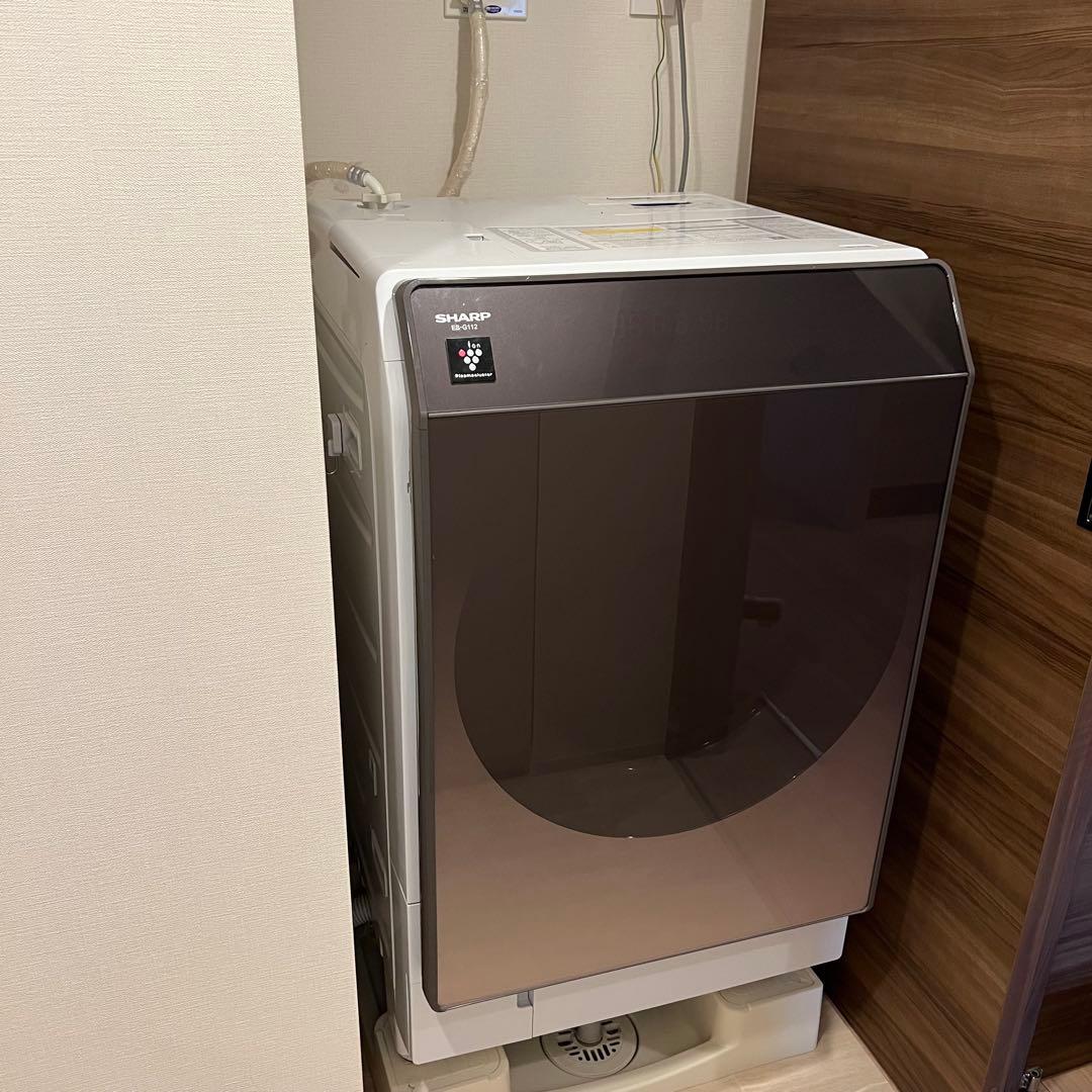 SHARP ドラム式洗濯機 ES-G112 本体　送料込み価額