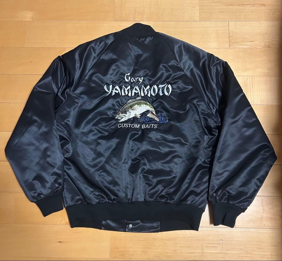 ゲーリーヤマモト 90s USA製 スタジャン 黒 M ヴィンテージ