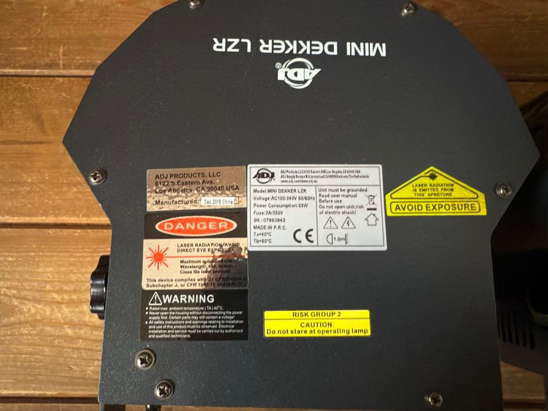 ADJ mini dekker LZR ２台セット