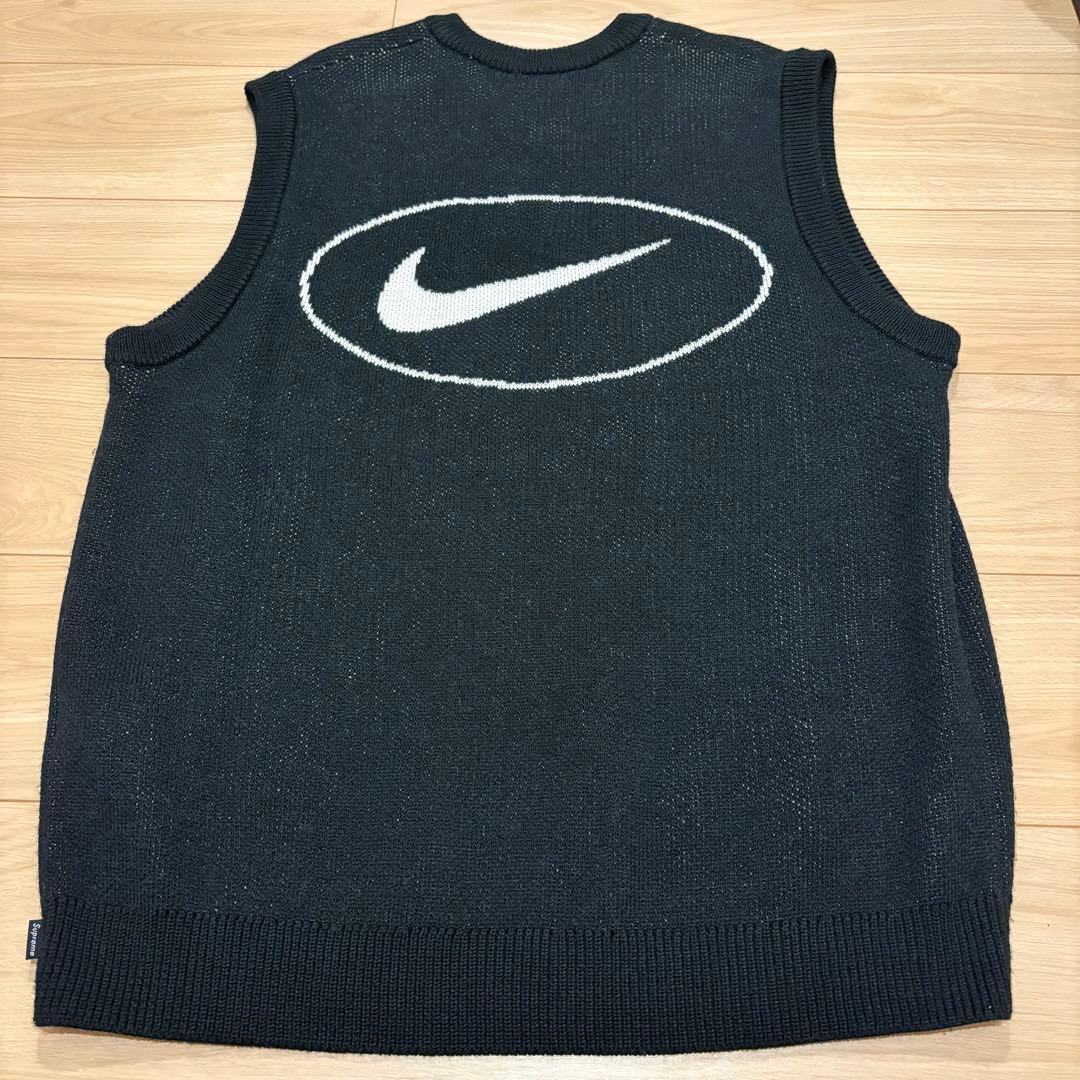 Supreme Nike Sweater Vest Lサイズ Black ベスト