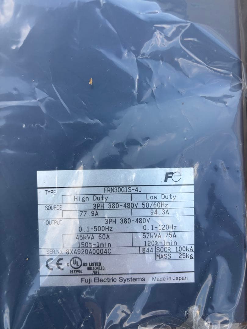 FRENIC-MEGA FRN30G1S-4J 電源ユニット