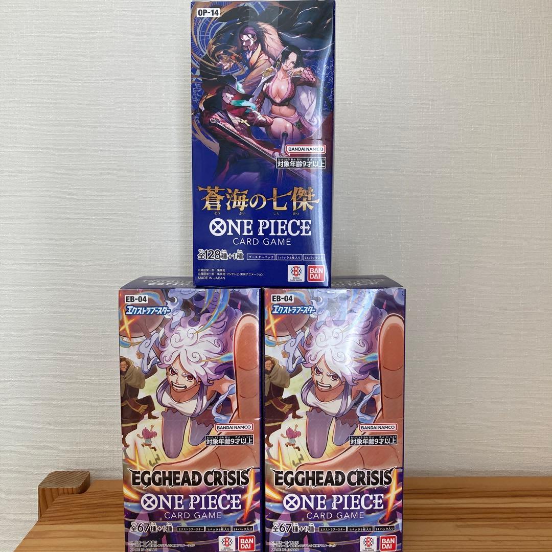 新品未開封、テープ付き【蒼海の七傑】【エッグヘッドクライシス】 全3BOX