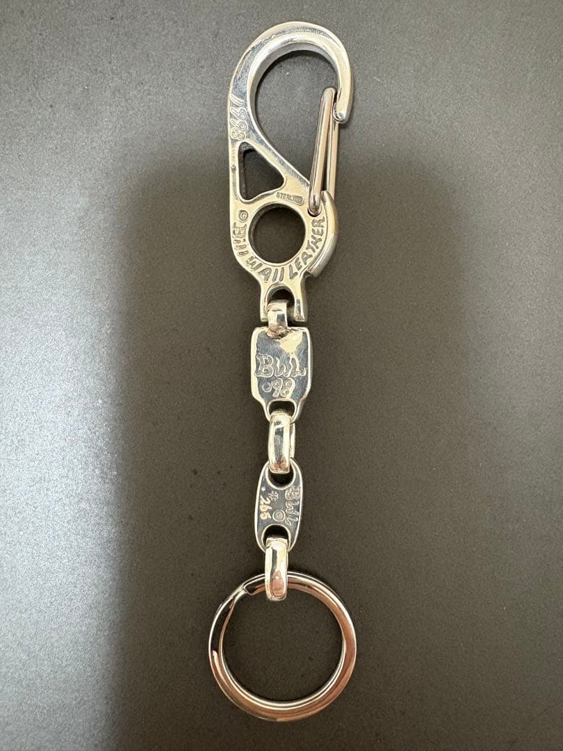 ビルウォールレザー シルバー キーチェーン キーホルダー
