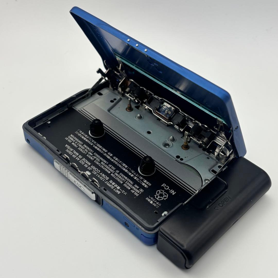 SONY WM-EX910 カセットウォークマン ブルー ソニー リモコン