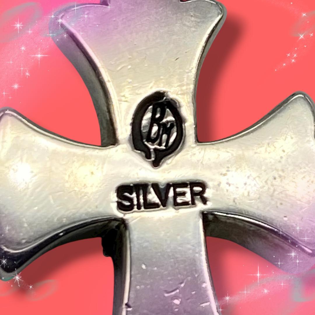 美品 ブラッディマリー ペンダントトップ ネックレストップ クロス SV925