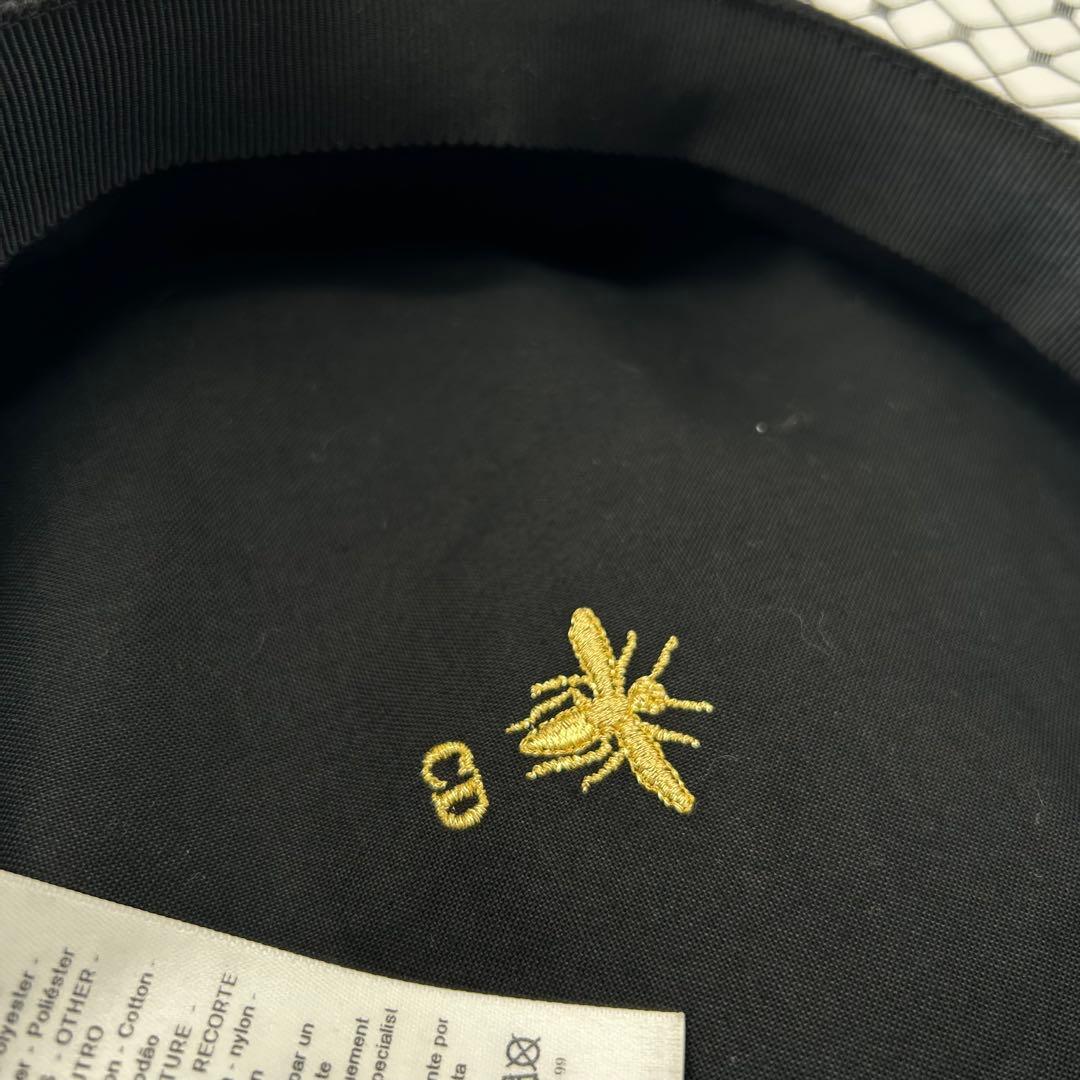 Dior ディオール チュール ベレー帽 ハット ブラック 黒 レディース 58