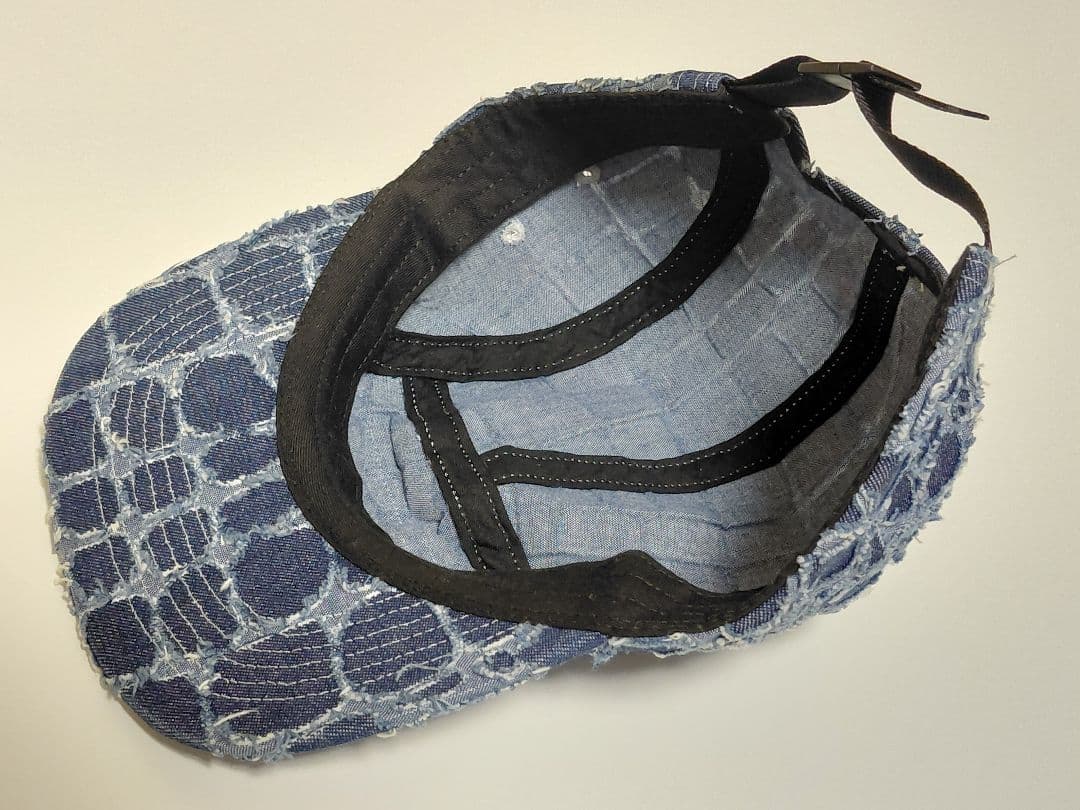 【極美品】 Supreme　Frayed　Croc　Denim　Camp　Cap