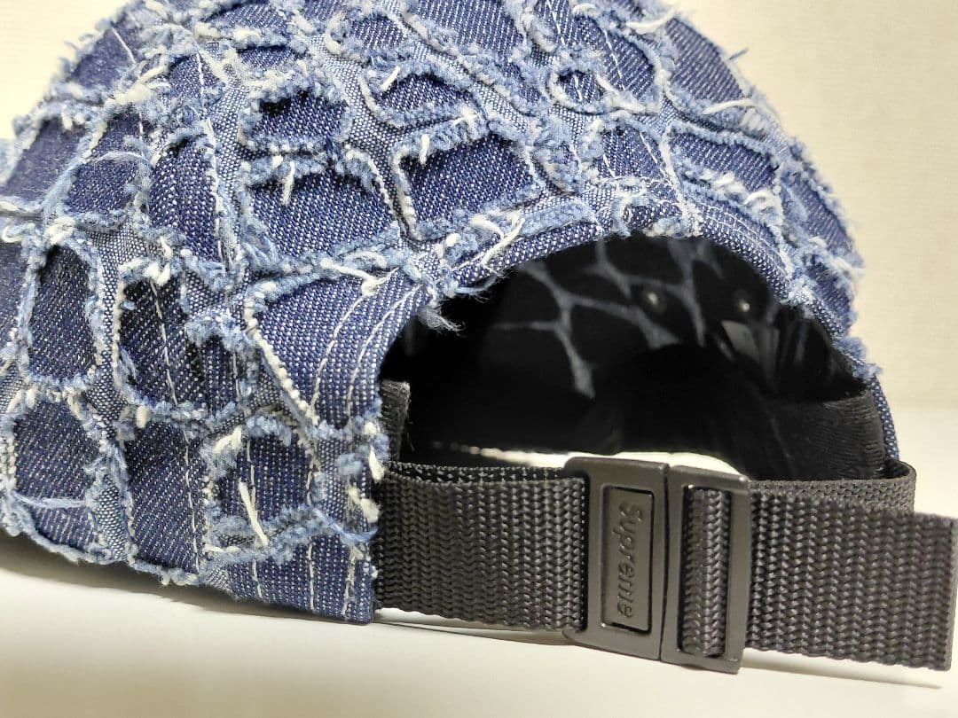 【極美品】 Supreme　Frayed　Croc　Denim　Camp　Cap