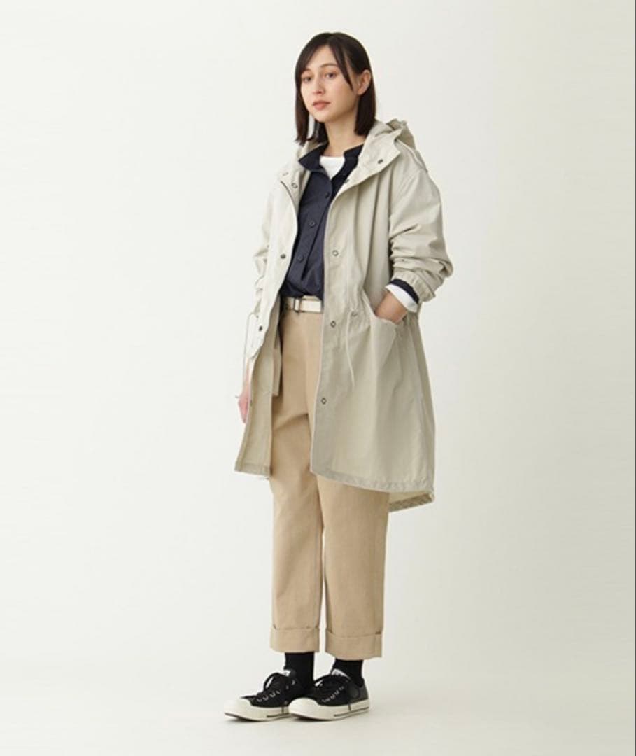 MHL.／WASHED COTTON NYLONコート