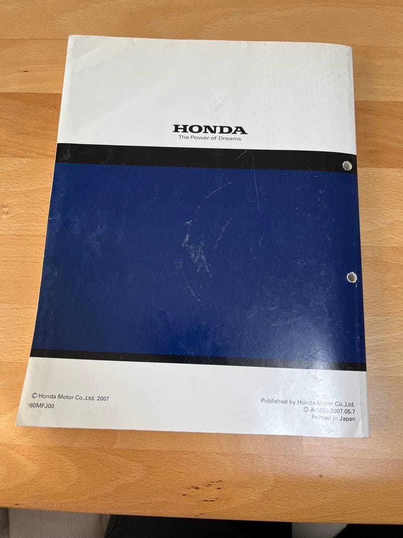 ホンダ　CBR600RR PC40 サービスマニュアル　パーツリスト