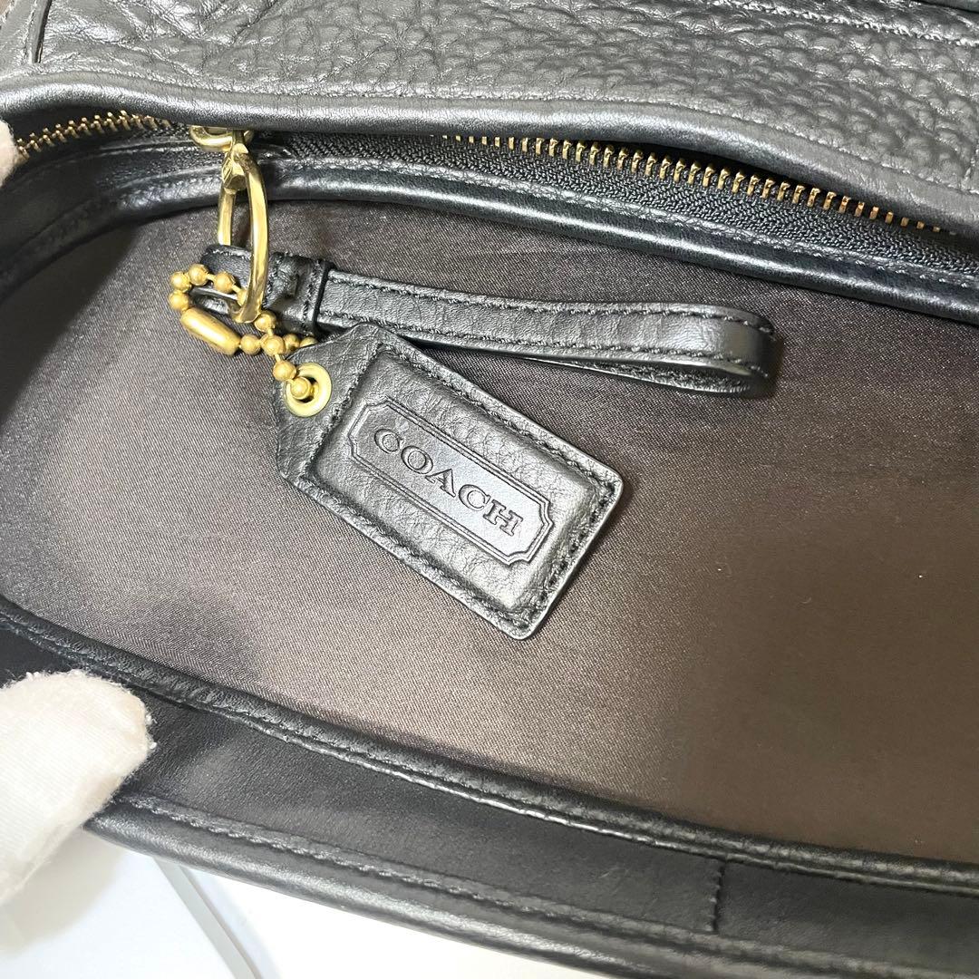 未使用保管品✨️COACH ショルダーバッグ アクセサリーポーチ レザー 黒
