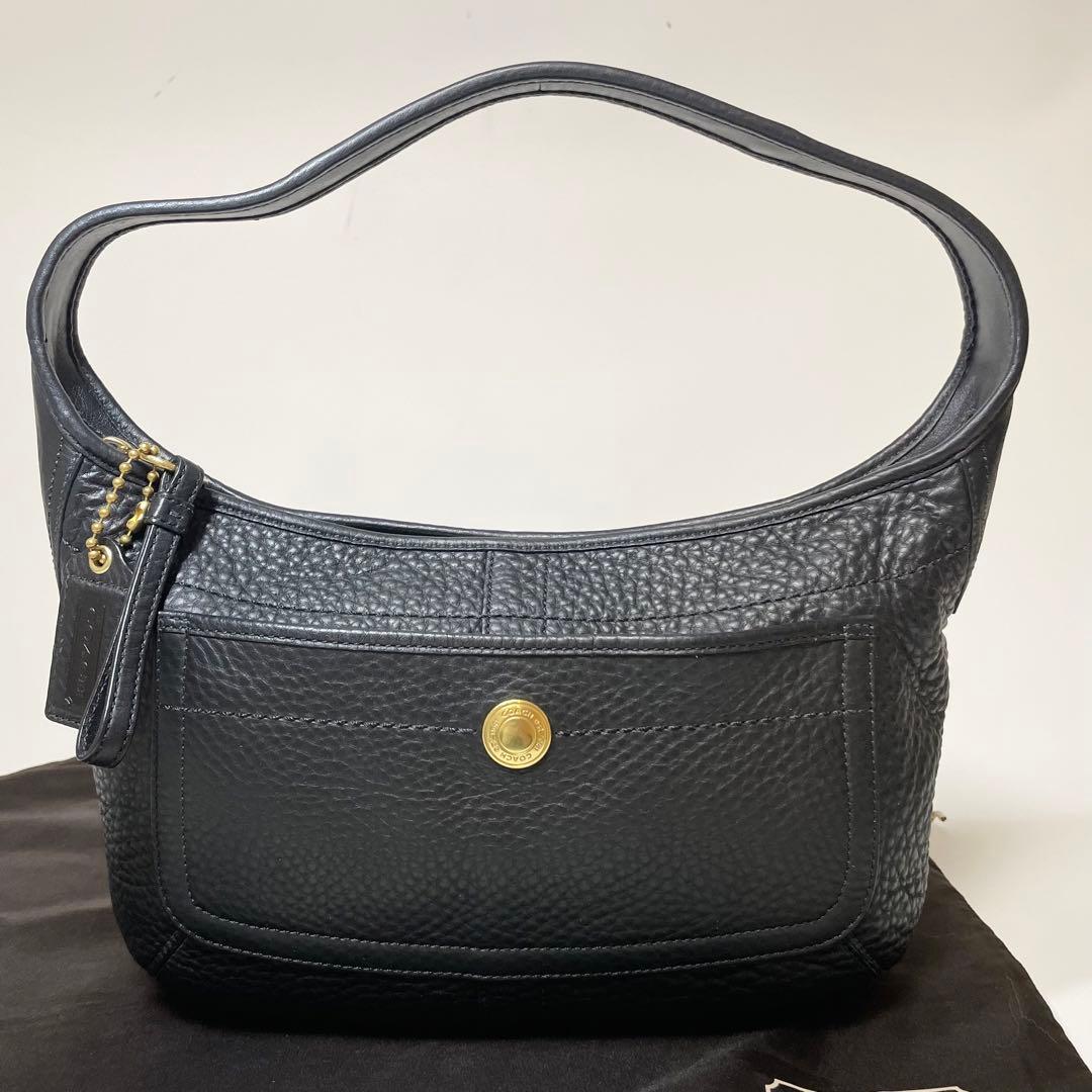 未使用保管品✨️COACH ショルダーバッグ アクセサリーポーチ レザー 黒