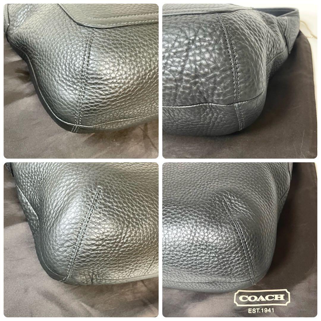 未使用保管品✨️COACH ショルダーバッグ アクセサリーポーチ レザー 黒