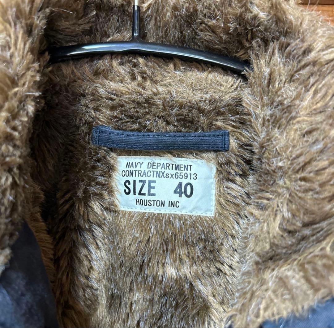 ヒューストン　N1 デッキジャケット　ネイビー　サイズ40