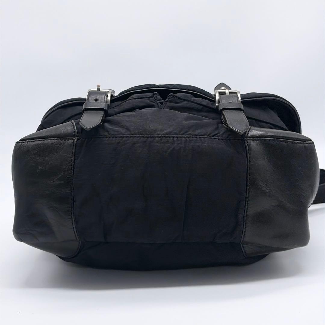 アルマーニ ショルダーバッグ メッセンジャーバッグ レザー ブラック