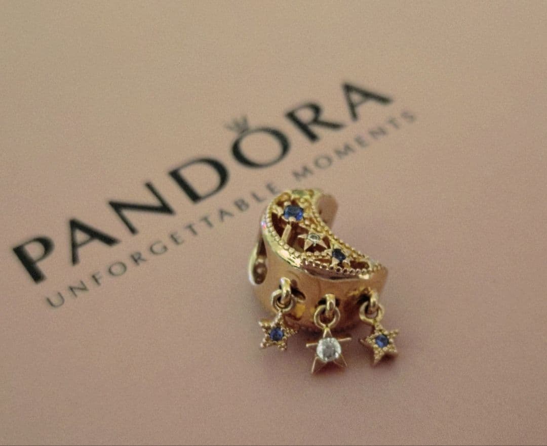 PANDORA　パンドラ　チャーム　月　星