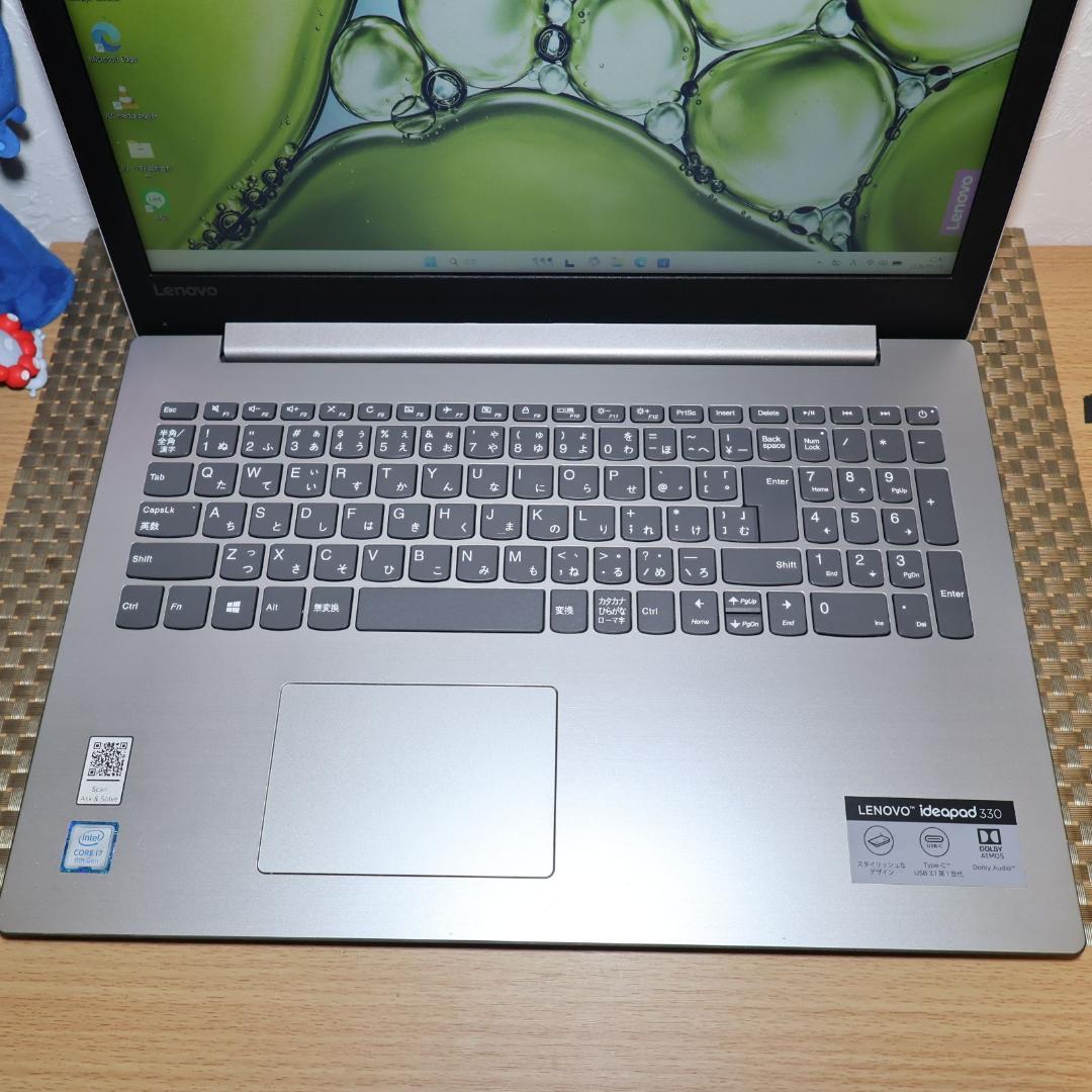 Win11公式対応i7/メ8G/新品SSD480G/DVD/FHD/カメラ/無線