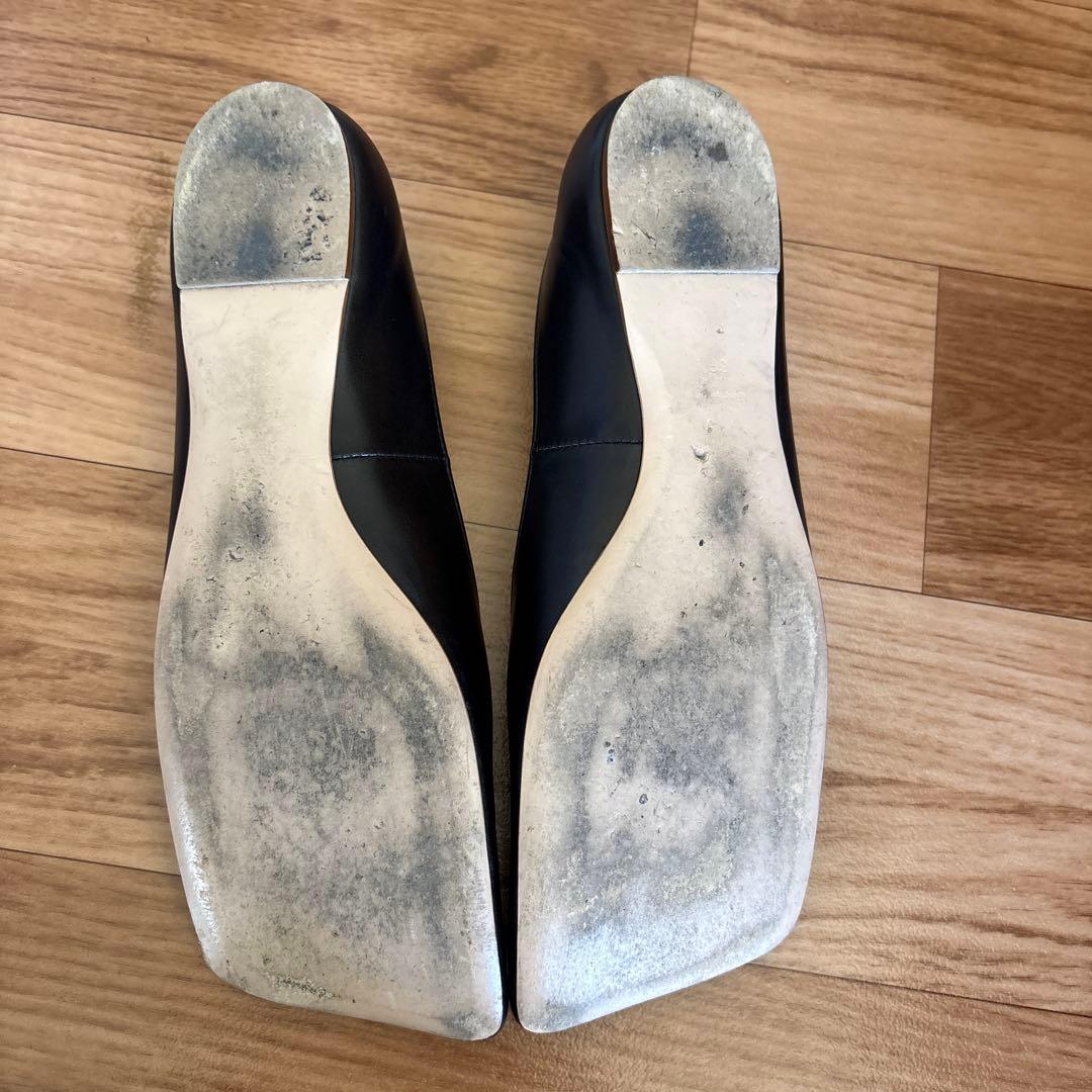 ピッピシック LINDA スクエアトゥ　フラットパンプス　23.5