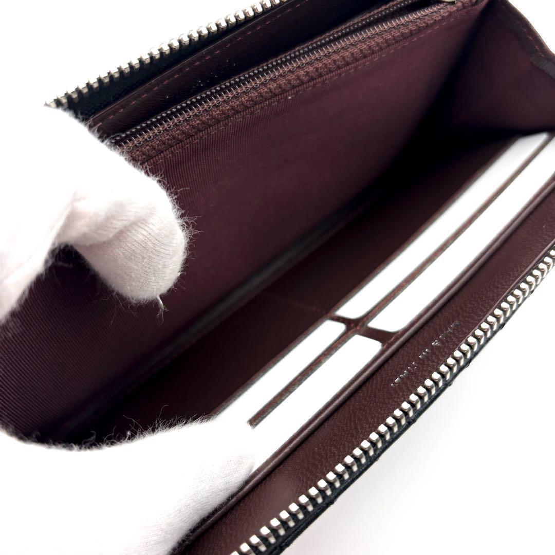 【美品✨】シャネル 長財布 シェブロン Vステッチ ラウンドジップ