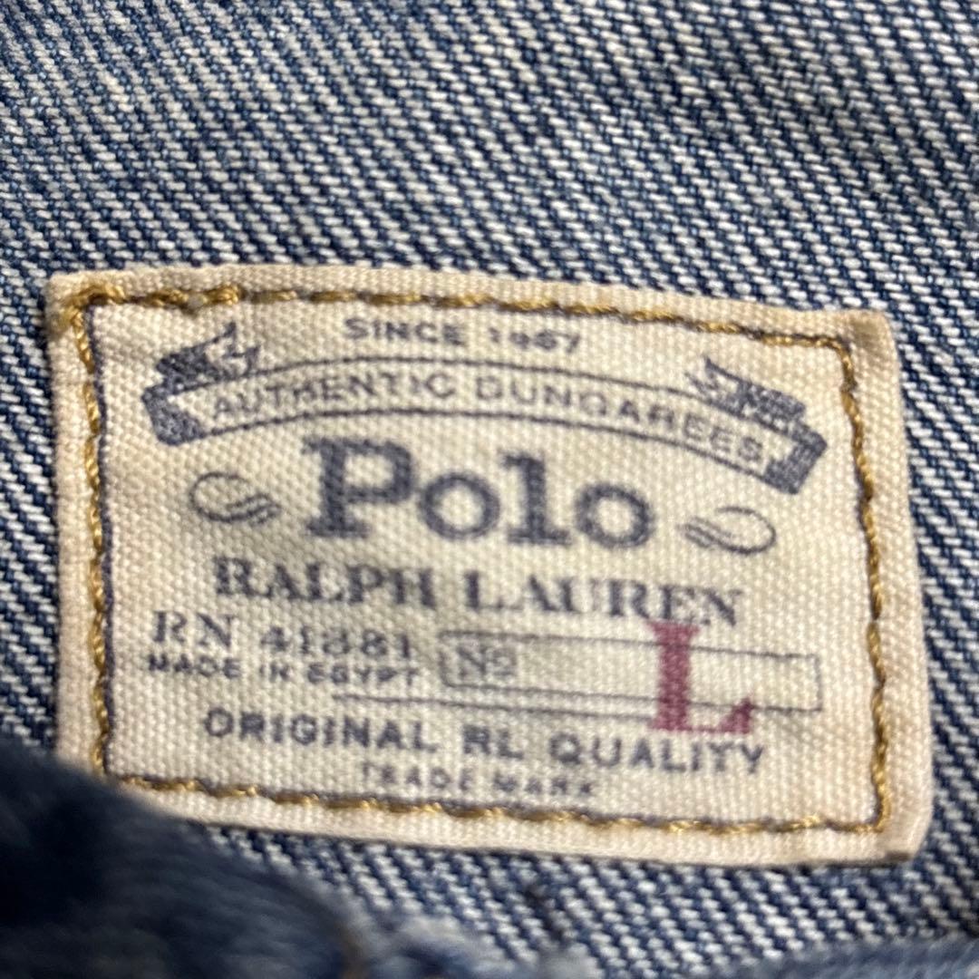 annラルフローレン ジージャン トラッカージャケット デニム ワッペン